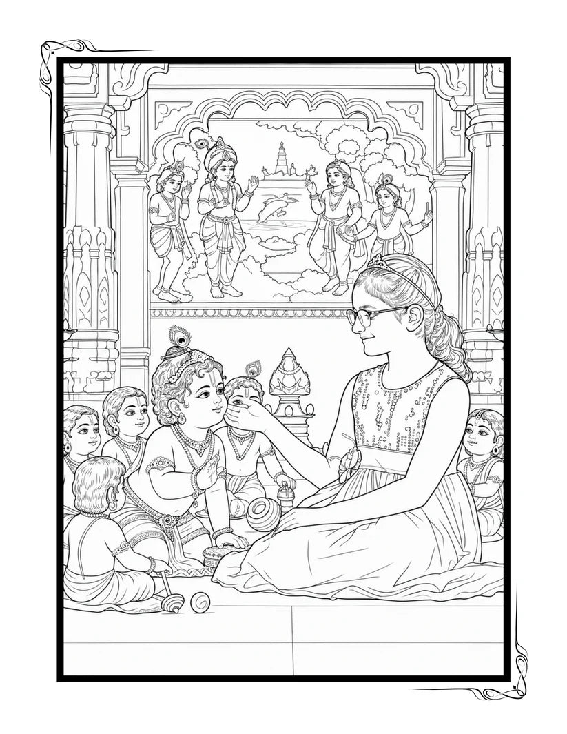 Personalized Coloring Book from Your Photos (36 Pages)