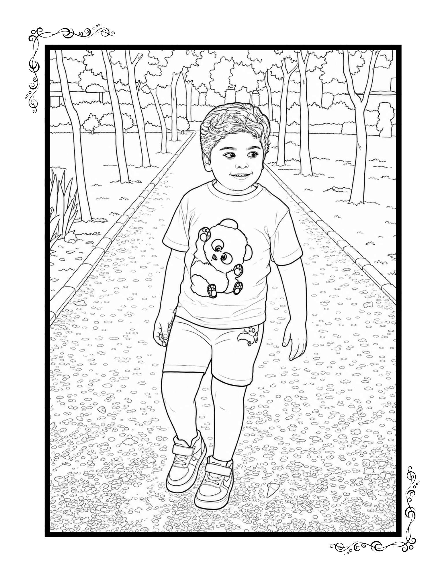 Personalized Coloring Book from Your Photos