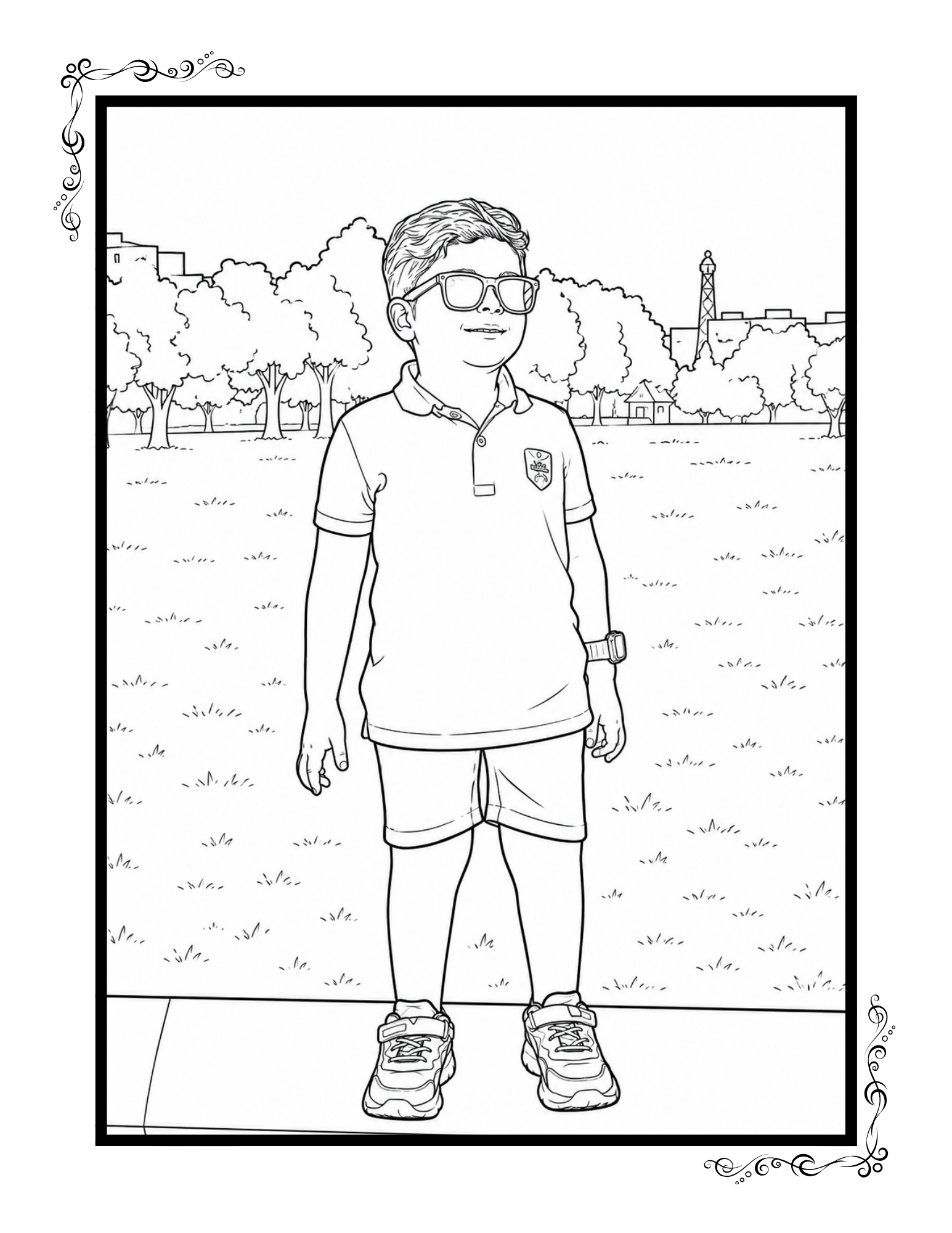 Personalized Coloring Book from Your Photos