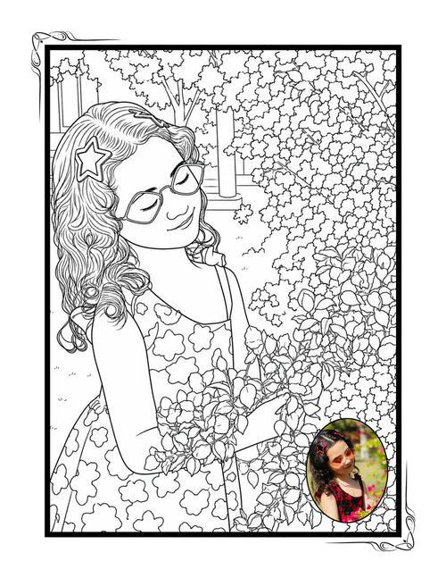 Custom Coloring Book With Colored Photo(36 Pages)
