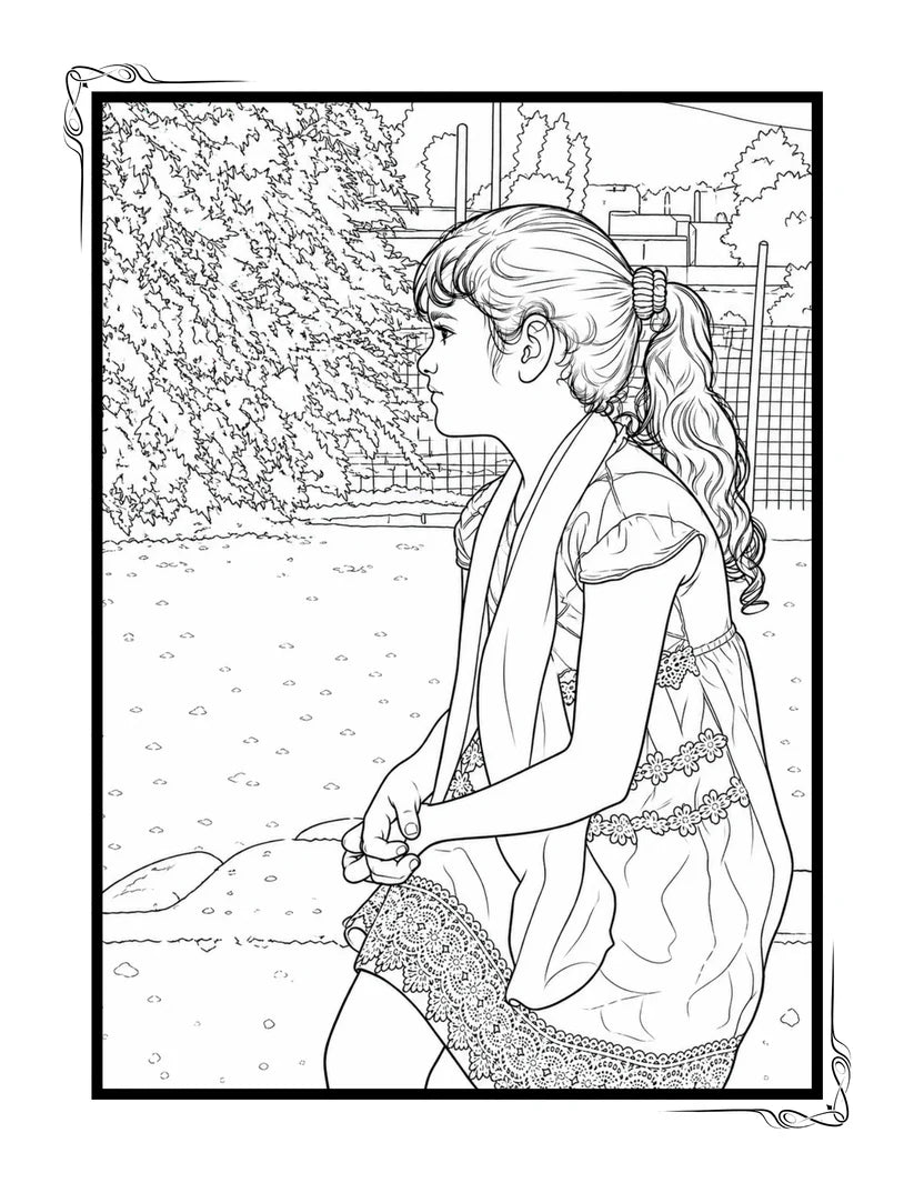 Personalized Coloring Book from Your Photos (36 Pages)