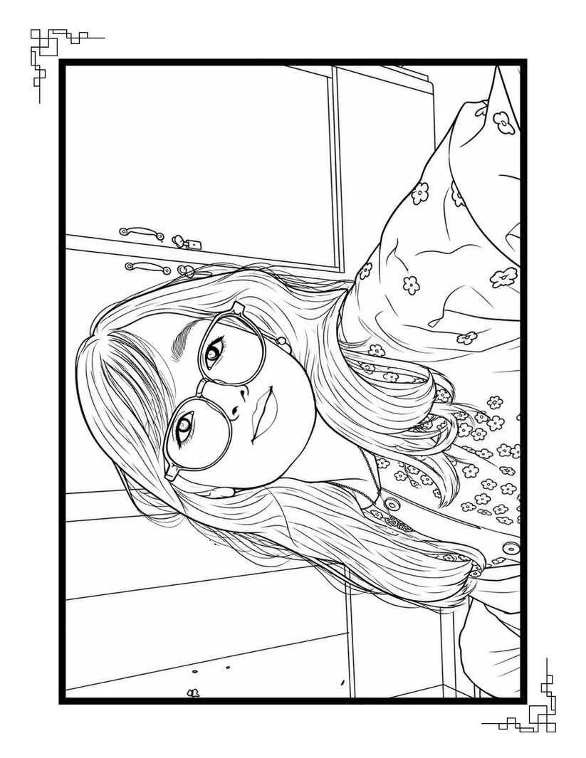 Personalized Coloring Book from Your Photos (24 Pages)