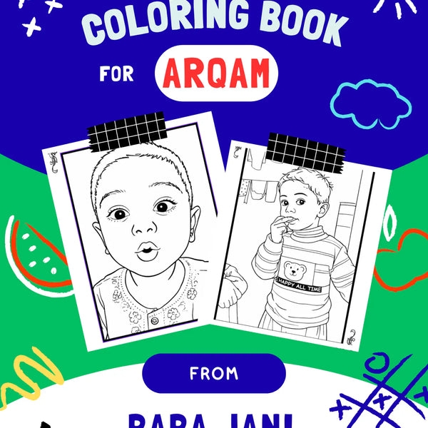 Personalized Coloring Book from Your Photos (36 Pages)