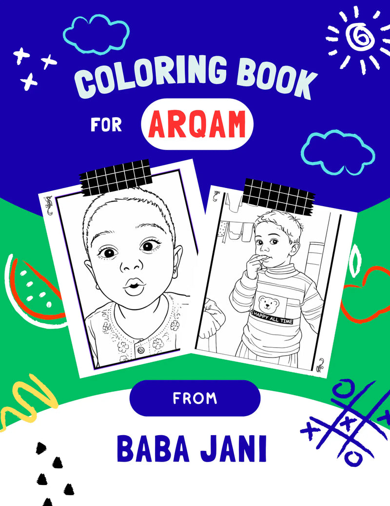 Personalized Coloring Book from Your Photos (36 Pages)