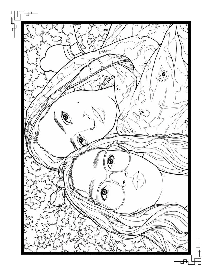 Personalized Coloring Book from Your Photos (24 Pages)