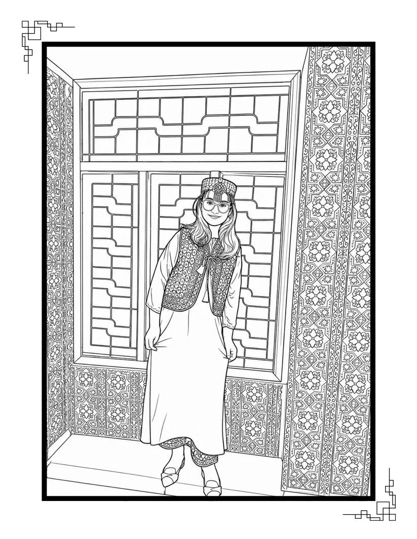 Personalized Coloring Book from Your Photos (36 Pages)