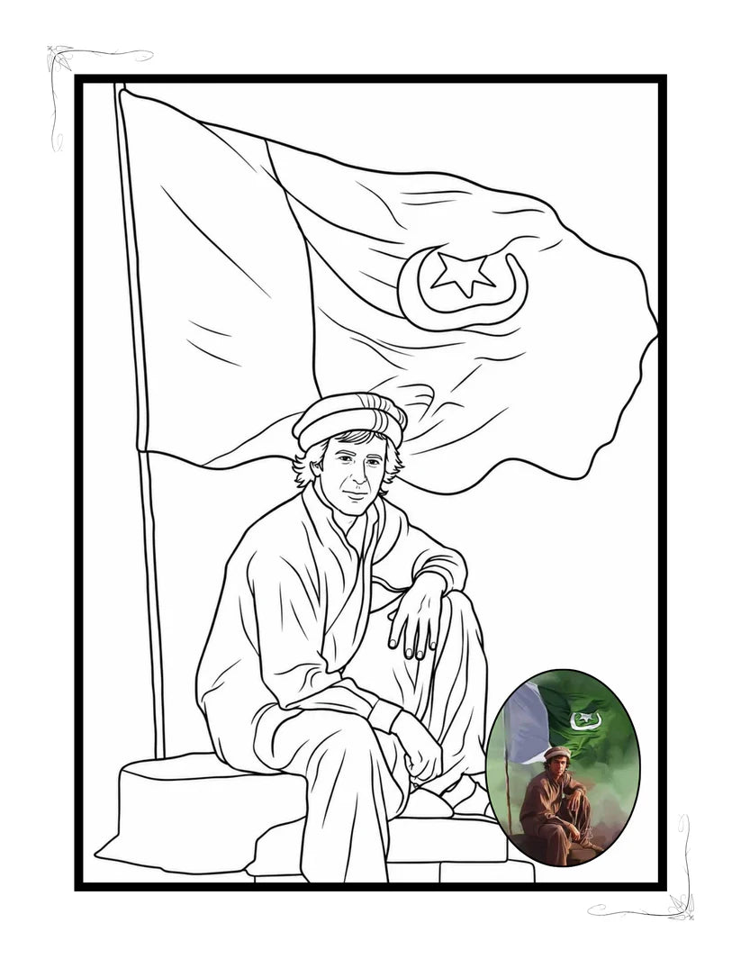 Custom Coloring Book with Colored Photo(12 Pages)