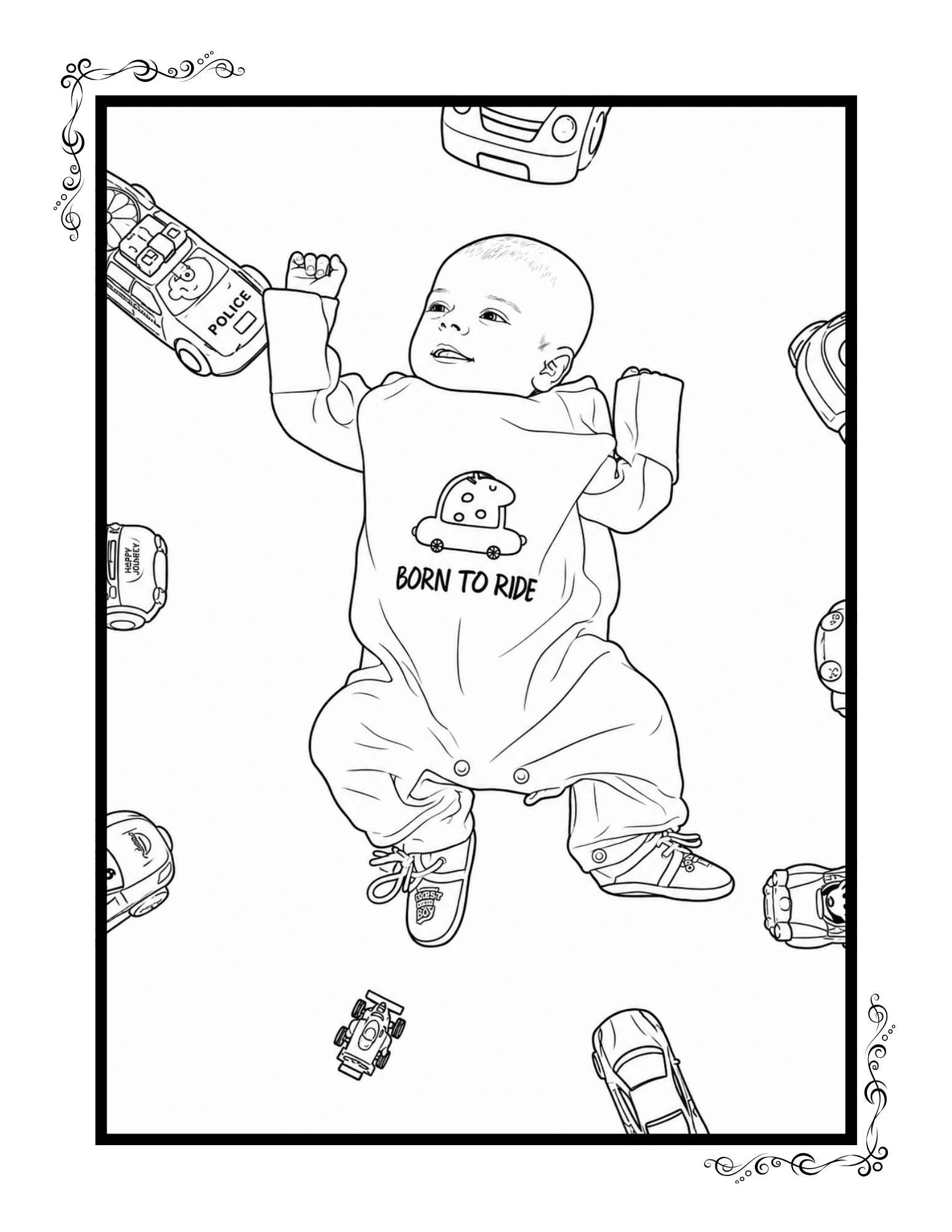 Personalized Coloring Book from Your Photos