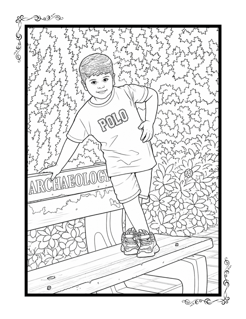 Personalized Coloring Book from Your Photos