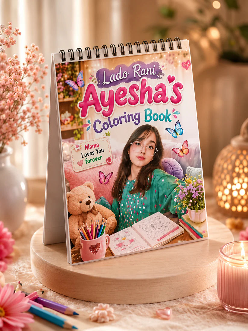 Personalized Coloring Book from Your Photos (24 Pages)