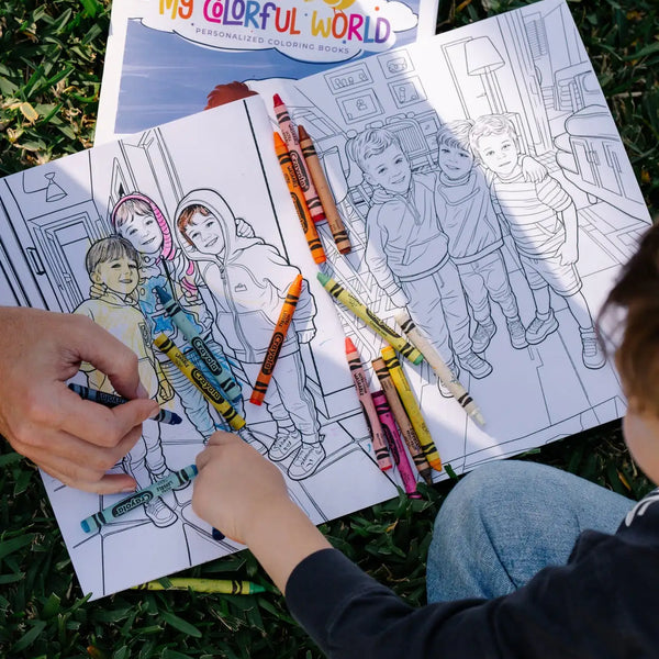 Custom Coloring Book With Colored Photo(36 Pages)