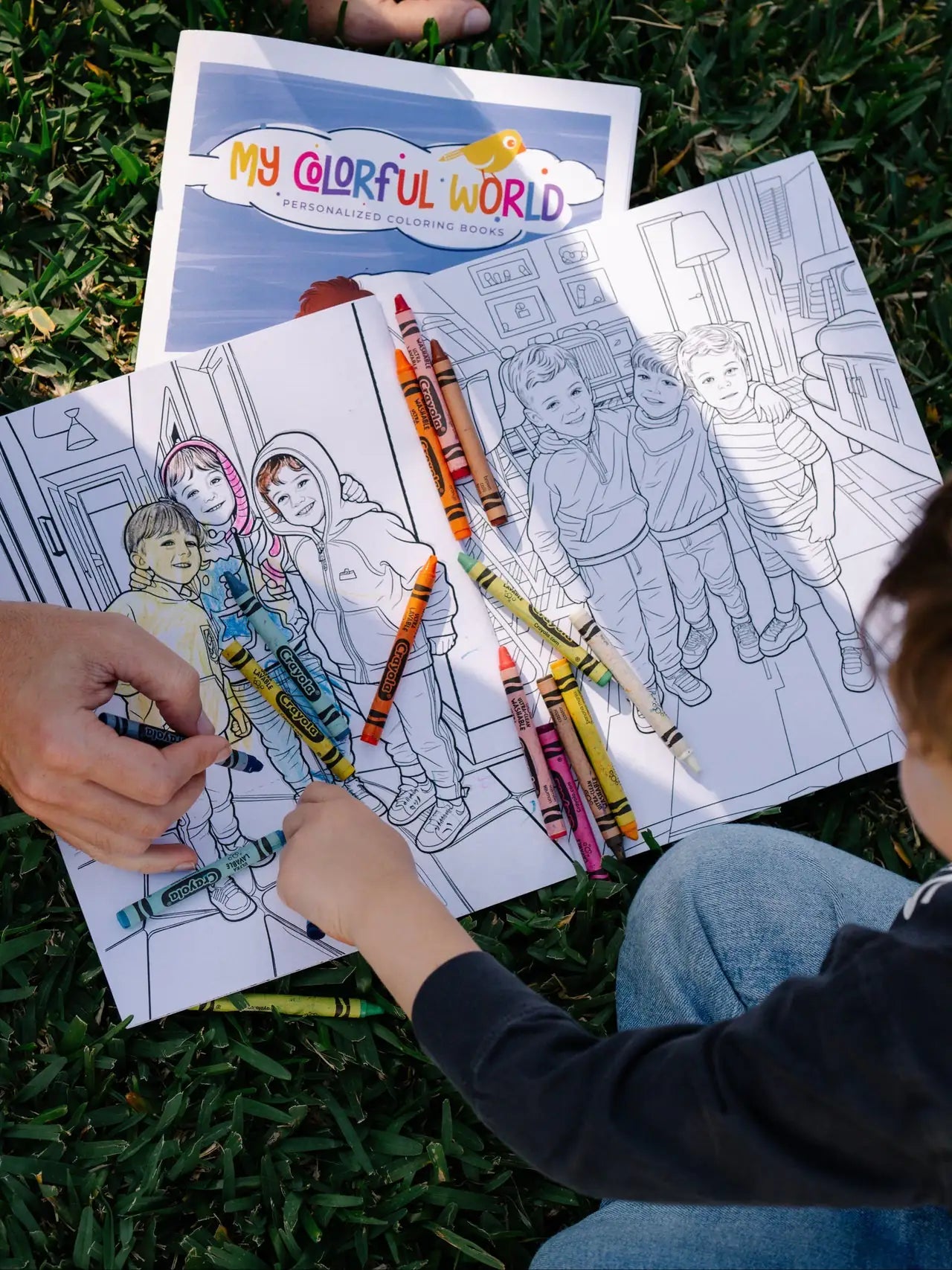 Personalized Coloring Book from Your Photos (36 Pages)