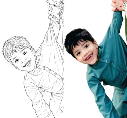 Personalized Coloring Book from Your Photos