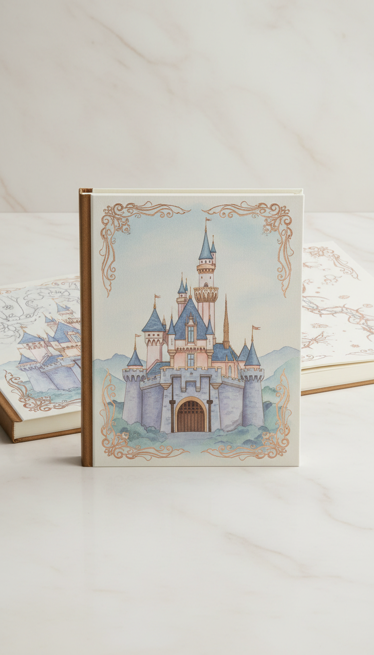 Sleeping Beauty Castle hardcover sketchbook