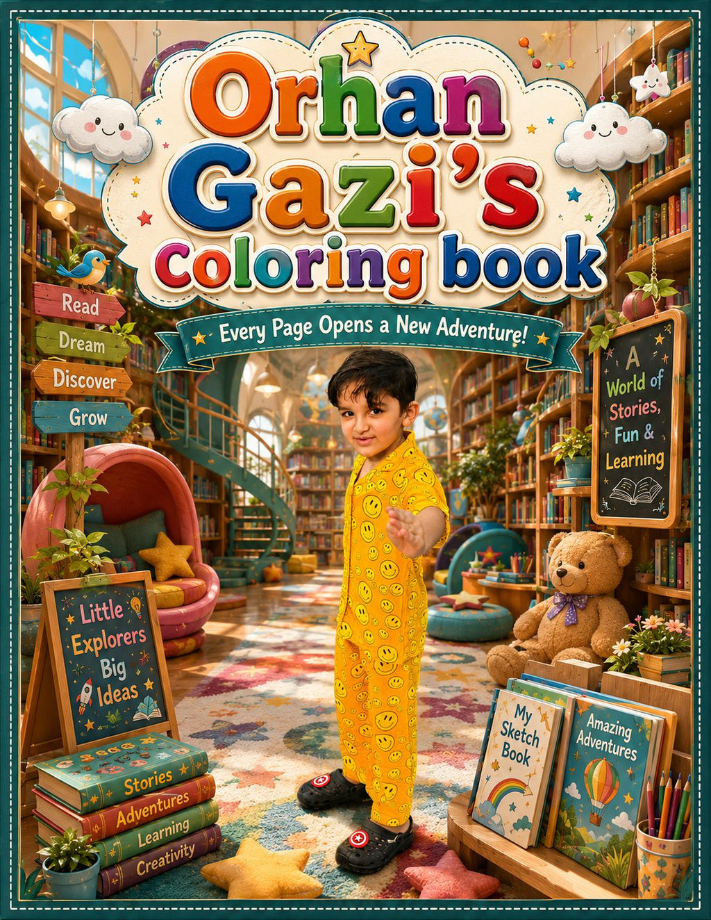 The Little Explorer's Personalized Sketch Book